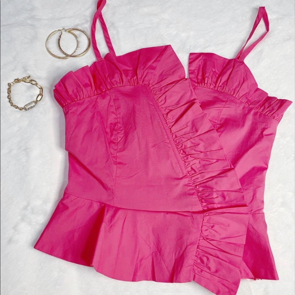 Ruffle Peplum Top